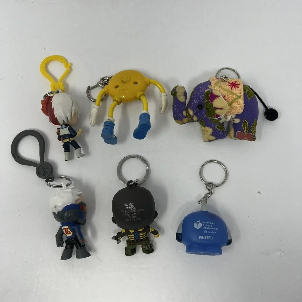 Bag Clip hanger Keyring Lot thai elephant blizzard my hero acadamia Aech
